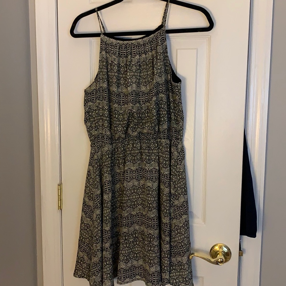 Aqua dress.   Bought from Bloomingdales